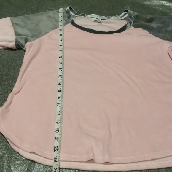 Kensie Medium PJ Set Long sleeved top pant bottoms Pink Grey Gray Pajama Pajamas - Picture 7 of 16